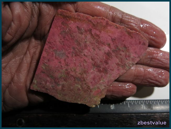 zbv- Excellent Top Pink Thulite Rough Slab from Norway!! | eBay